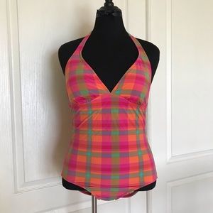 Isaac Mizrahi for Target bright plaid swimsuit